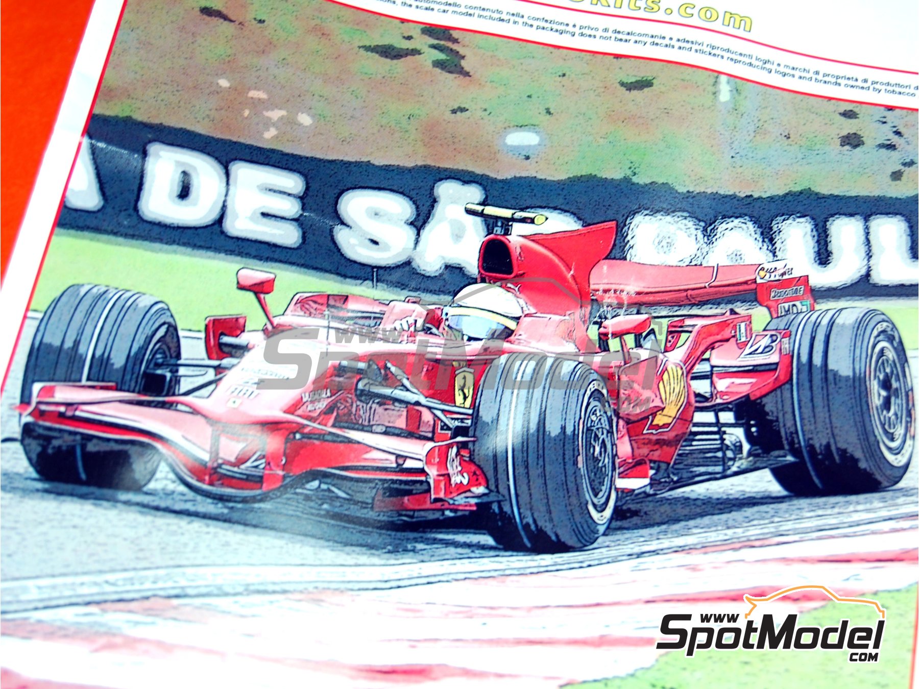 Tameo Kits TMK382: Car scale model kit 1/43 scale - Ferrari F2008